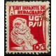 Viñeta. Ajut Infantil de Reraguarda. UGT PSU. 10 Céntimos (Usado)