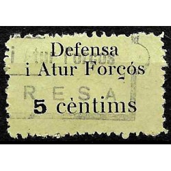 Viñeta. Defensa i Atur Forçós. 5 Céntimos (Usado)