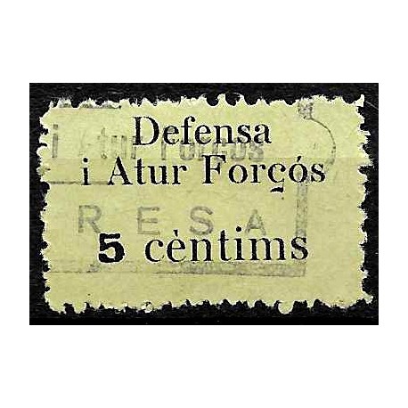 Viñeta. Defensa i Atur Forçós. 5 Céntimos (Usado)