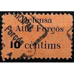 Viñeta. Defensa i Atur Forçós. 10 Céntimos (Usado)