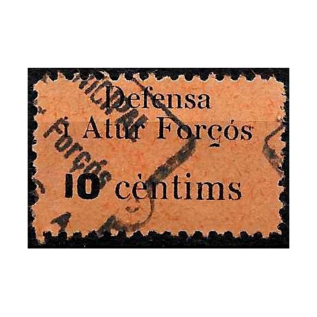 Viñeta. Defensa i Atur Forçós. 10 Céntimos (Usado)