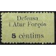 Viñeta. Defensa i Atur Forçós. 5 Céntimos (Usado)