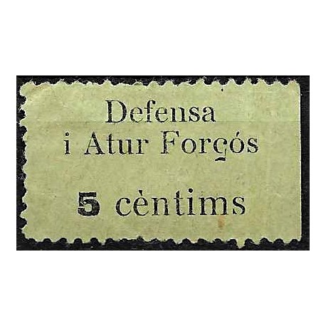 Viñeta. Defensa i Atur Forçós. 5 Céntimos (Usado)