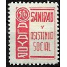 Viñeta. Alayor. Sanidad y Asistencia Social. 5 Céntimos (Nuevo, con señal de fijasellos)