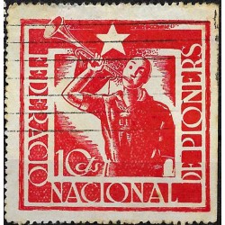 Viñeta. Federació Nacional de Pioners. 10 Céntimos (Usado)