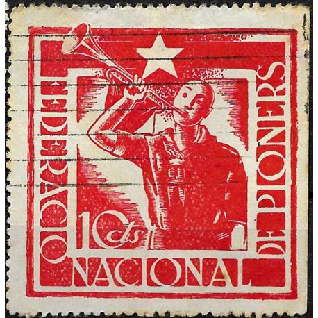 Viñeta. Federació Nacional de Pioners. 10 Céntimos (Usado)
