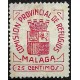 Viñeta. Comisión Provinicial de Refugios. Málaga. 25 Céntimos (Usado)