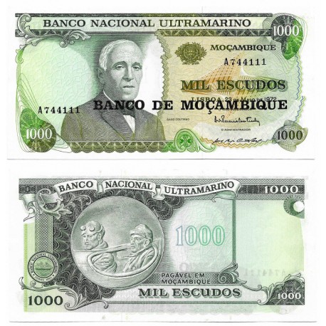 (119) Mozambique. 1976. 1000 Escudos (SC)