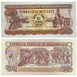 (129b) Mozambique. 1986. 50 Meticais (SC)