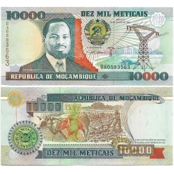 (137) Mozambique. 1991. 10000 Meticais (SC)