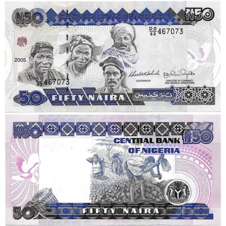 (27f) Nigeria. 2005. 50 Naira (SC)