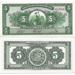 (83a) Perú. 1963. 5 Soles de Oro (SC-)