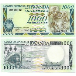 (21) Ruanda. 1998. 1000 Francs (SC)