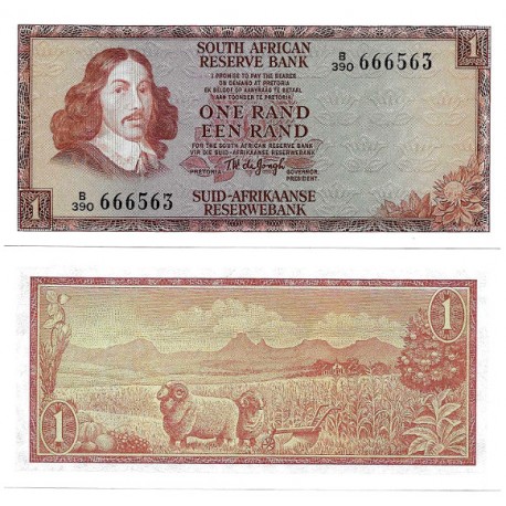 (115b) Sudáfrica. 1973-75. 1 Rand (SC)