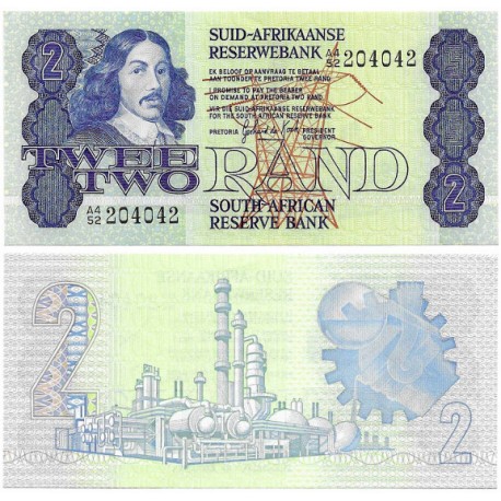 (118b) Sudáfrica. 1978-80. 2 Rand (SC)