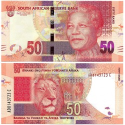 (135) Sudáfrica. 2012. 50 Rand (SC)