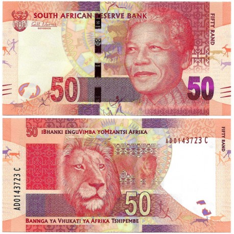 (135) Sudáfrica. 2012. 50 Rand (SC)