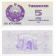 (63) Uzbekistán. 1992. 5 Som (SC)