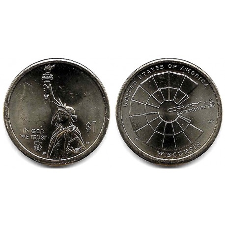Estados Unidos de América. 2026(P). 1 Dollar (SC) Wisconsin