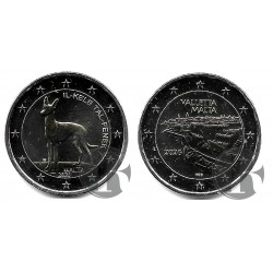 Malta. 2026. 2 Euro y 2 Euro (SC) Sabueso Faraón y Valletta