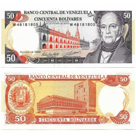 (65f) Venezuela. 1998. 50 Bolívares (SC)