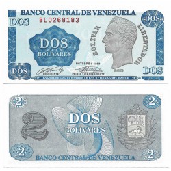 (69) Venezuela. 1989. 2 Bolívares (SC)