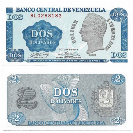 (69) Venezuela. 1989. 2 Bolívares (SC)