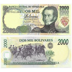 (77c) Venezuela. 1998. 2000 Bolívares (SC)