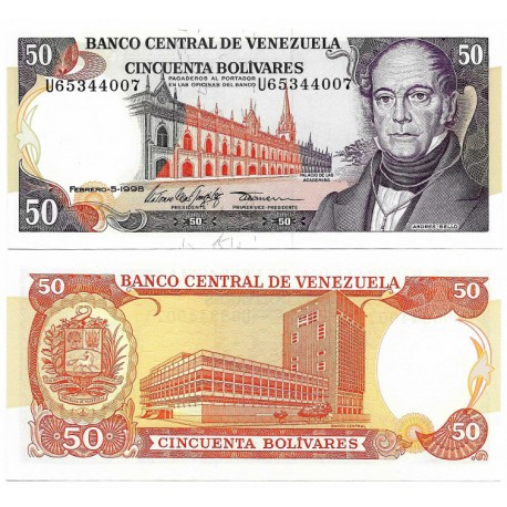 (65f) Venezuela. 1998. 50 Bolívares (SC)