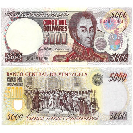 (78a) Venezuela. 1998. 5000 Bolívares (SC)
