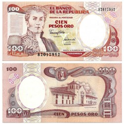 (426e) Colombia. 1991. 100 Pesos Oro (SC)