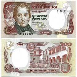 (431A) Colombia. 1992. 500 Pesos Oro (SC)