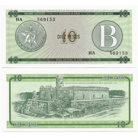 (FX8) Cuba. 1985. 10 Pesos (SC)