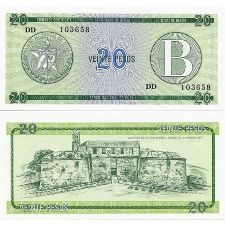 (FX9) Cuba. 1985. 20 Pesos (SC)