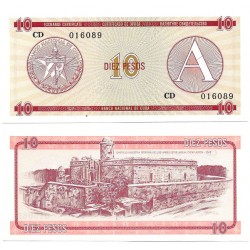 (FX4) Cuba. 1985. 10 Pesos (SC)