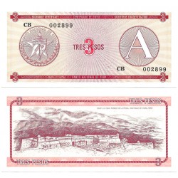 (FX2) Cuba. 1985. 3 Pesos (SC)