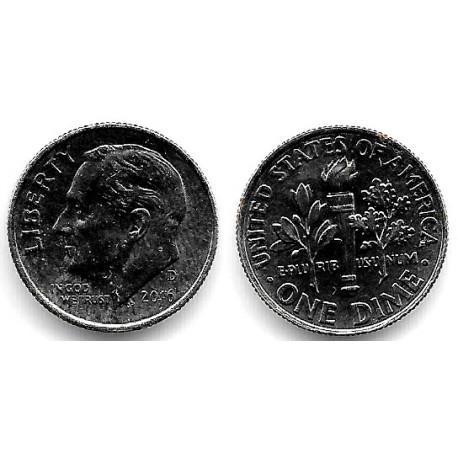 (195a) Estados Unidos de América. 2016(D). 1 Dime (EBC+)