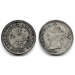 (5) Hong Kong. 1890. 5 Cents (MBC-) (Plata)