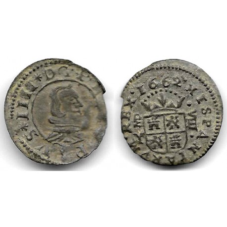 Felipe IV. 1662. 8 Maravedí (EBC-) Ceca de Madrid Y