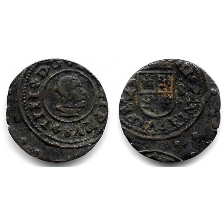 Felipe IV. Sin Fecha. 8 Maravedí (BC) Ceca de MAdrid Y, Acuñación Desplazada