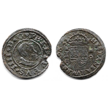 Felipe IV. 1663. 16 Maravedí (BC/BC+) Ceca de Cuenca