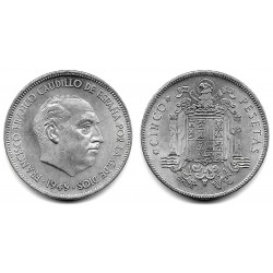 Estado Español. 1949*(19-50). 5 Pesetas (SC-)