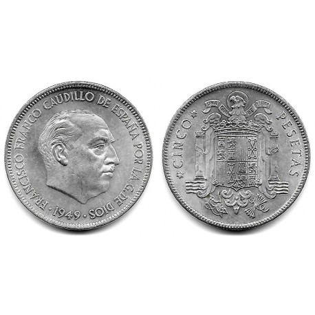 Estado Español. 1949*(19-50). 5 Pesetas (SC-)
