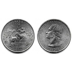 (382) Estados Unidos de América. 2006(P). Quarter Dollar (SC) Nevada