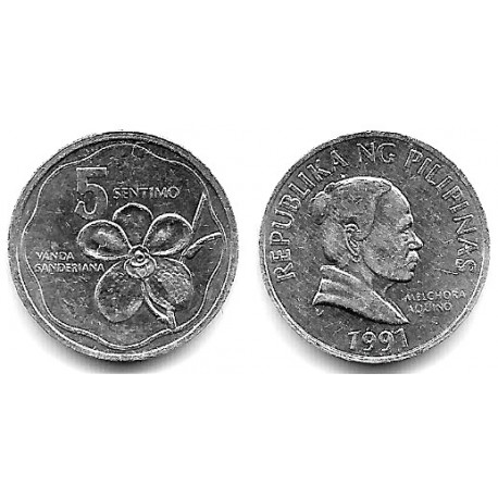 (239) Filipinas. 1991. 5 Sentimo (SC-)