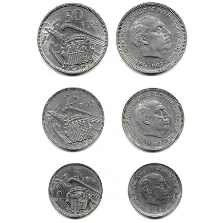 Estado Español. 1957*(BA). Serie Completa (BC+)