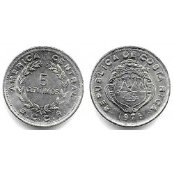 (184.2) Costa Rica. 1976. 5 Céntimos (EBC)