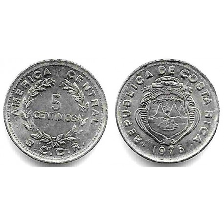 (184.2) Costa Rica. 1976. 5 Céntimos (EBC)