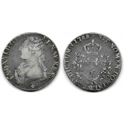 (564.16) Francia. 1788W. 5 Ecu (BC/BC+) (Plata)
