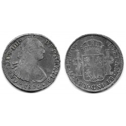 Carlos IV. 1800. 8 Reales (BC/BC+) (Plata) Ceca de Méjico FM